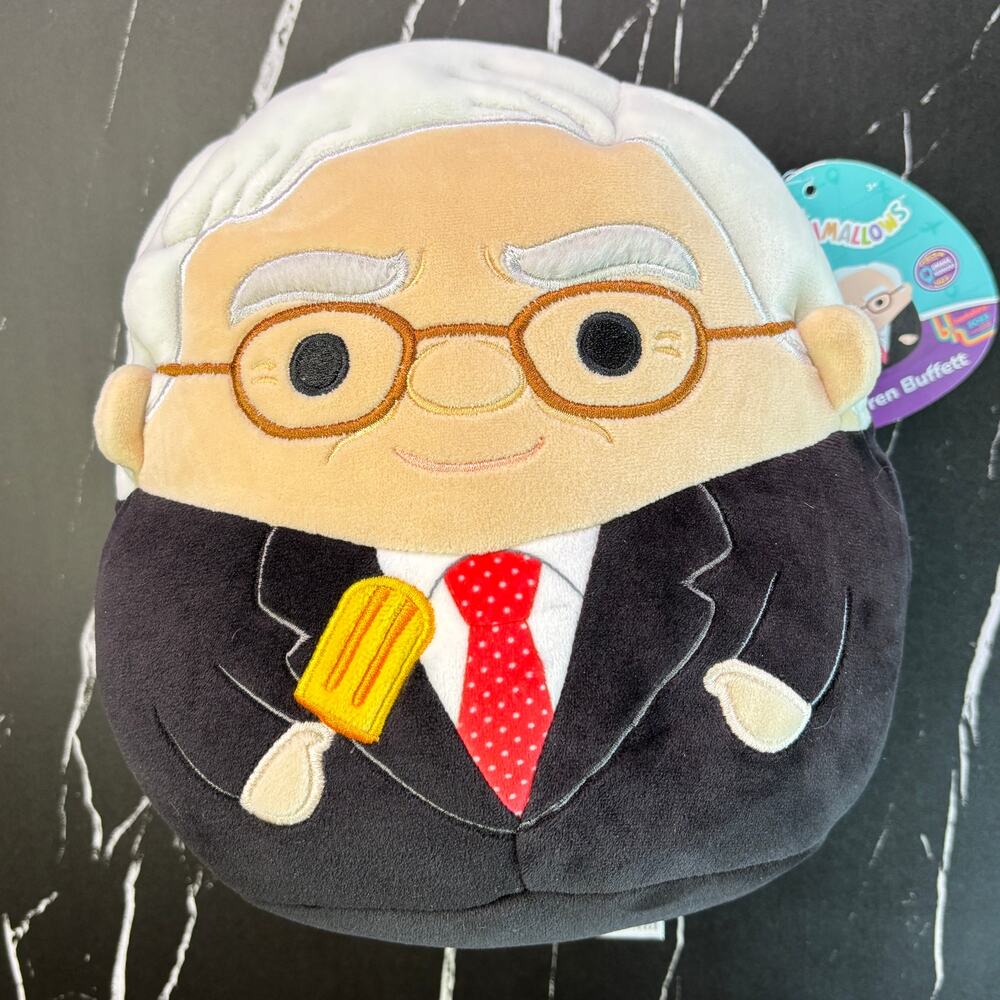 2023 Warren Buffett Squishmallow 8" Berkshire Hathaway Shareholder Exclusive